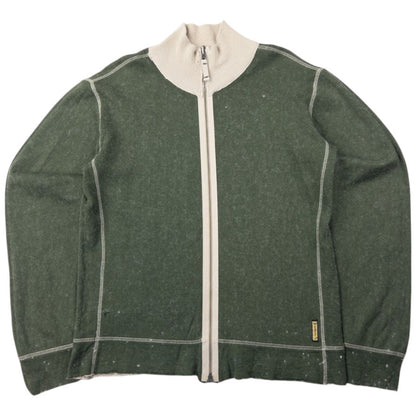 Vintage Armani Jeans Reversible Zip Up Jumper Size S