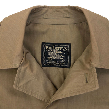 Vintage 80s Burberry Trench Jacket Size M | Medium, Brown