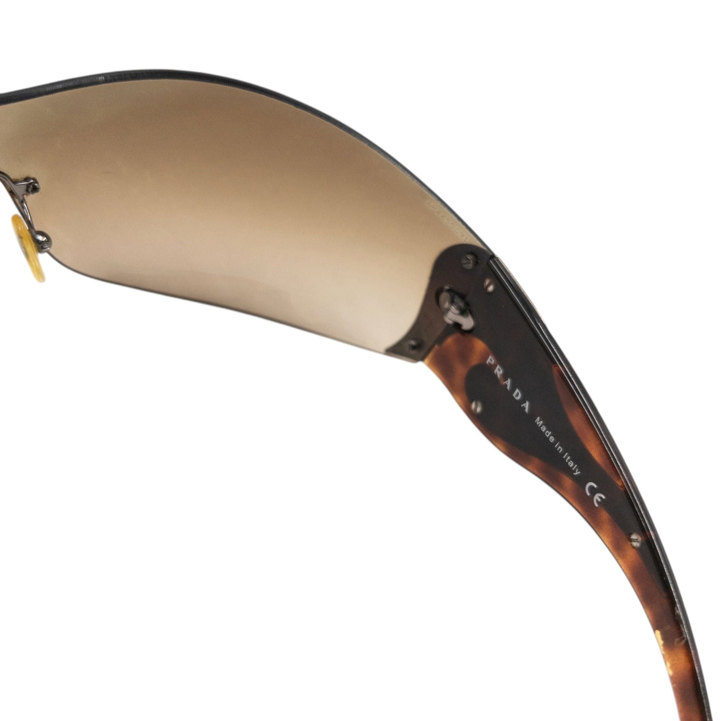 Vintage 2000s Prada Tortoise Shell Swirl Sunglasses | O/S, Brown