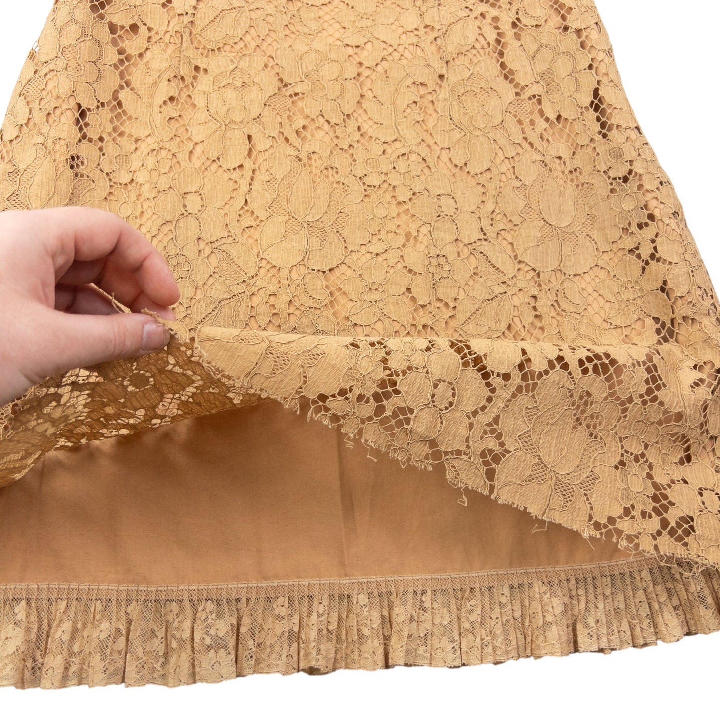 Vintage Miu Miu Lace Skirt Womens Size W23 | XS, Beige