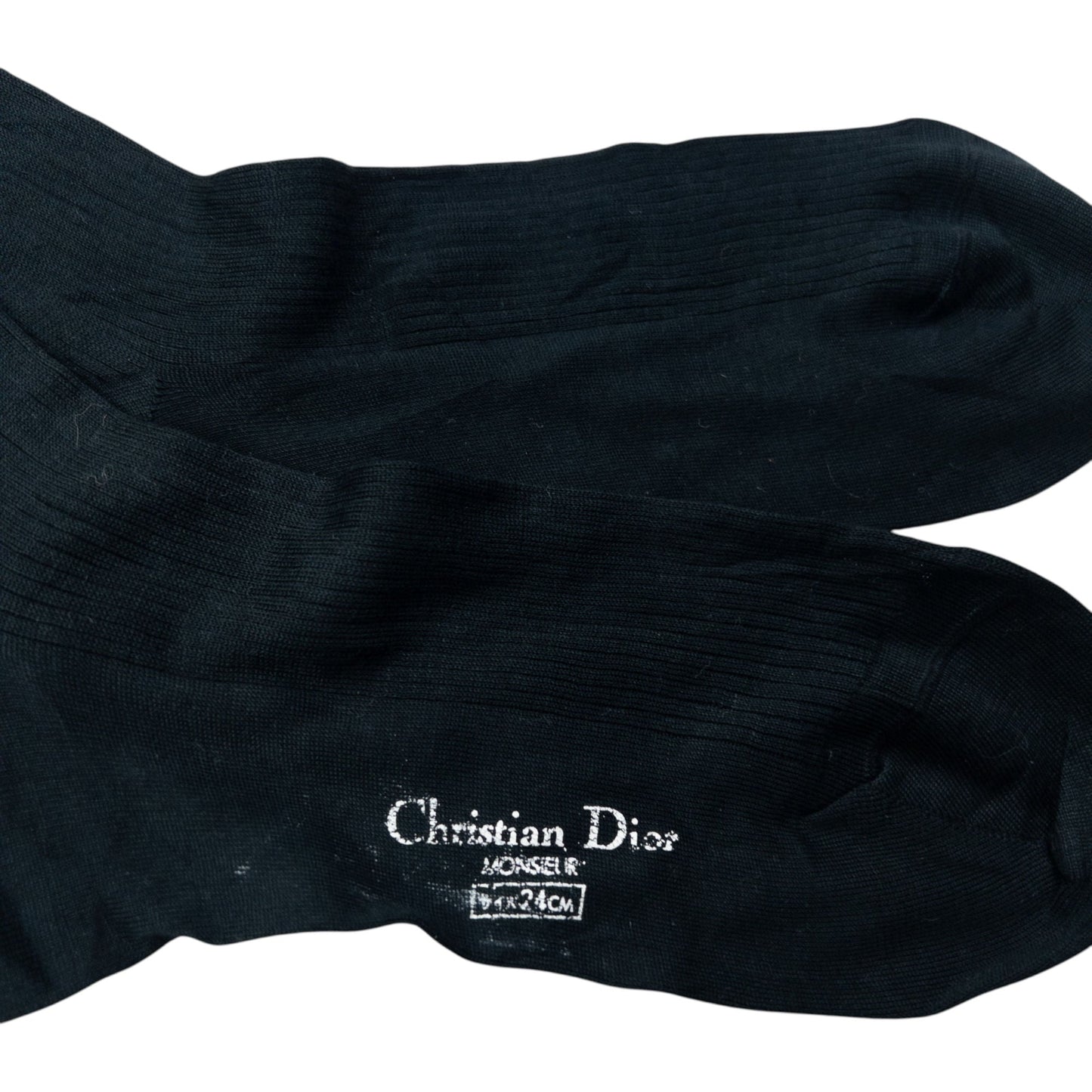 Vintage 2000s Dior Monsieur Embroidered Socks