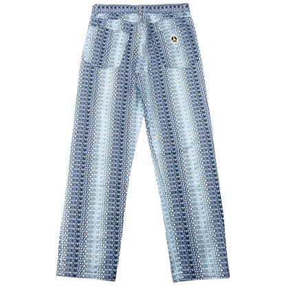 Vintage 2000s Moschino Jeans Monogram Fade Denim Jeans Size W30 | W30, Blue