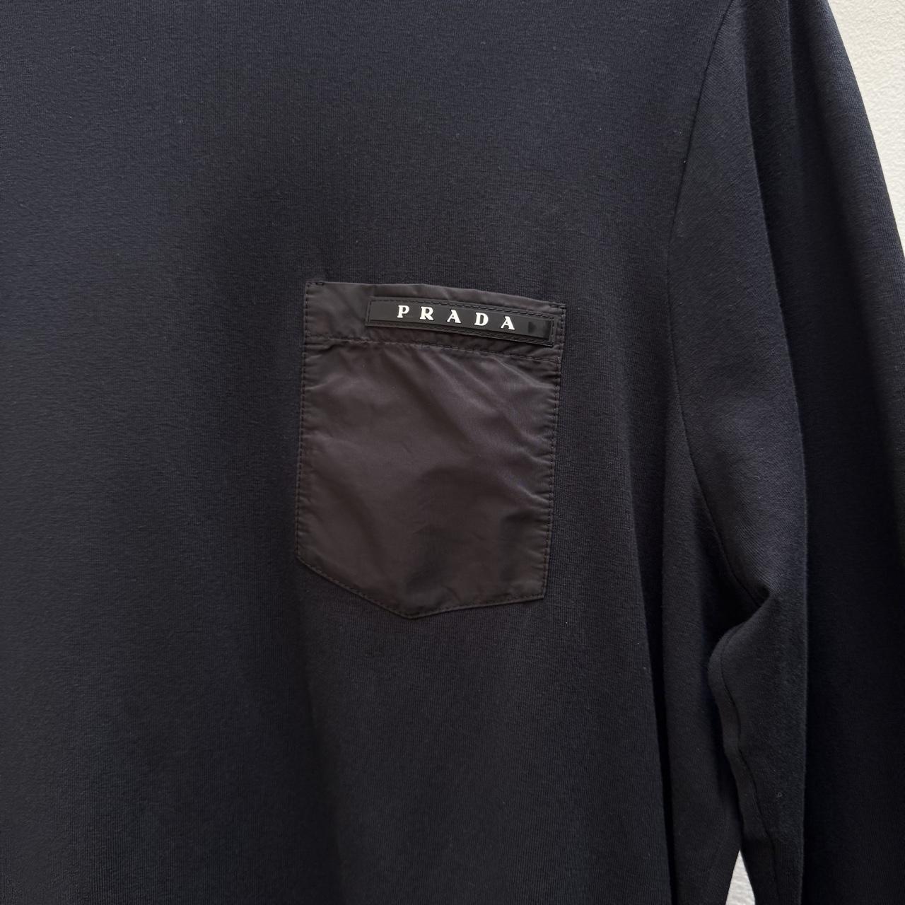 Prada Longsleeve T-shirt in Black (S) | Small, Black