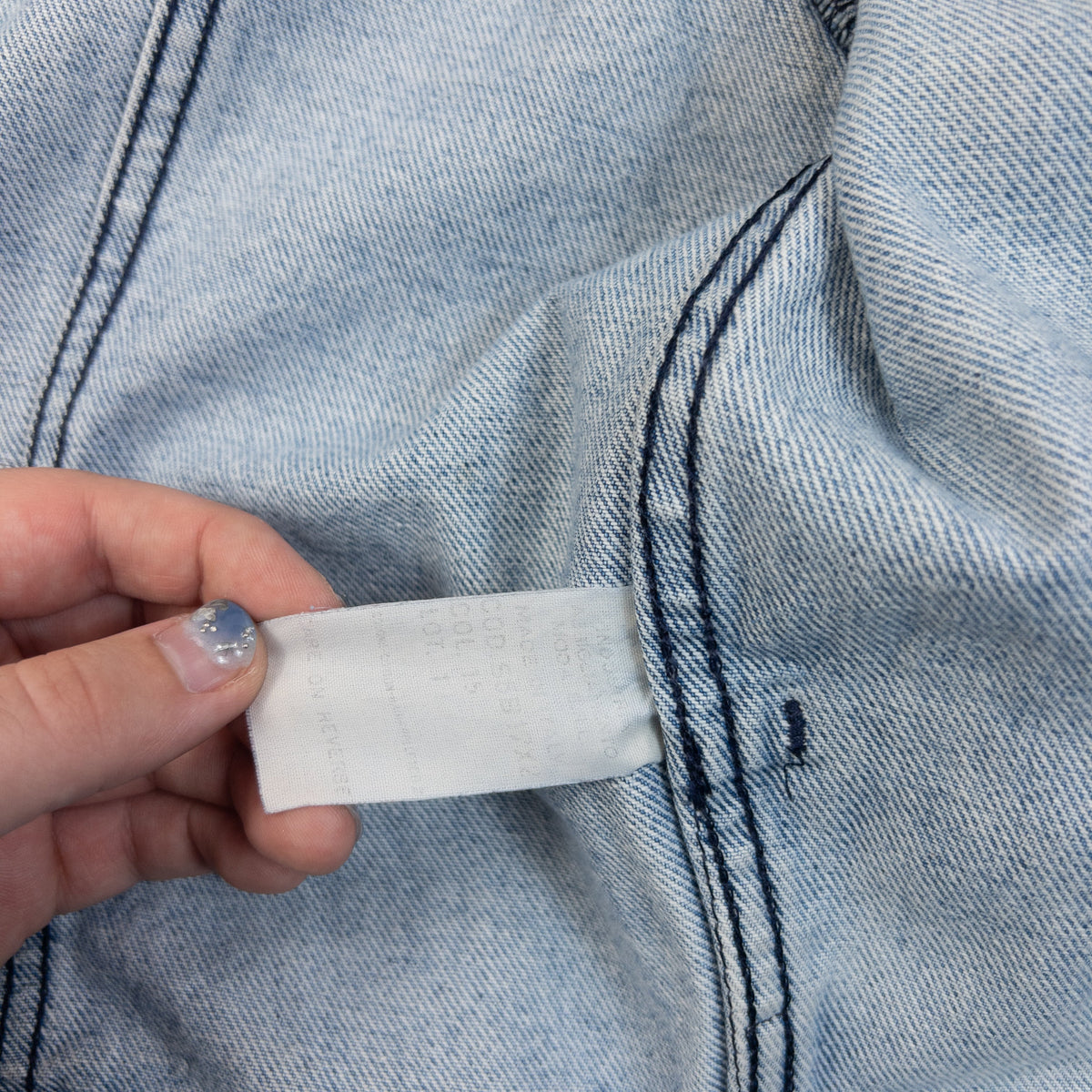 Vintage 90s Armani Jeans Button Up Denim Jacket Womens Size M | Medium, Blue
