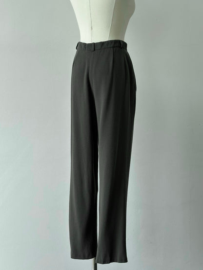Emporio Armani 1990s Wool Pleated Tailored Trousers - W25