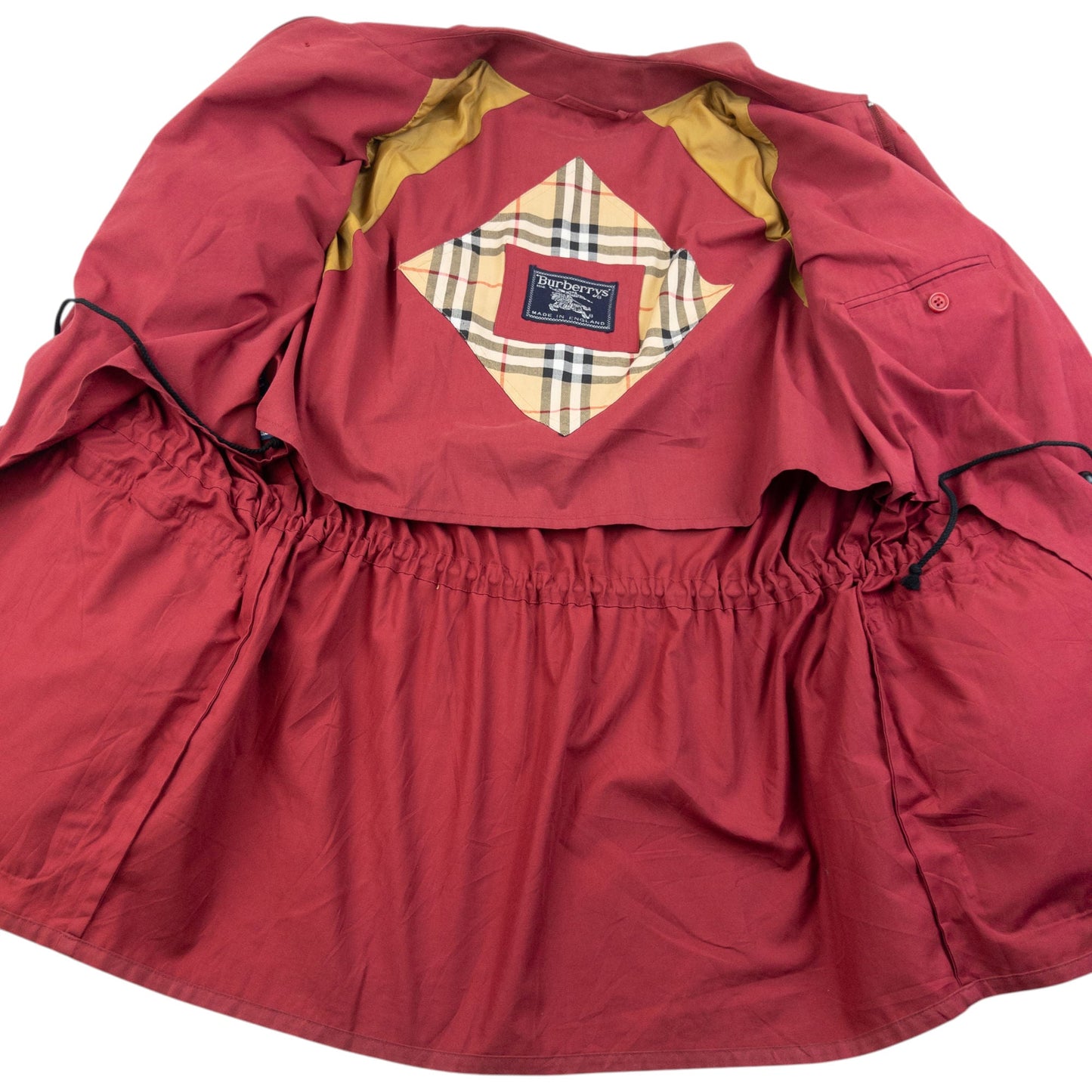 Vintage 90s Burberry Zip Up Cargo Jacket Size XL | XL, Red