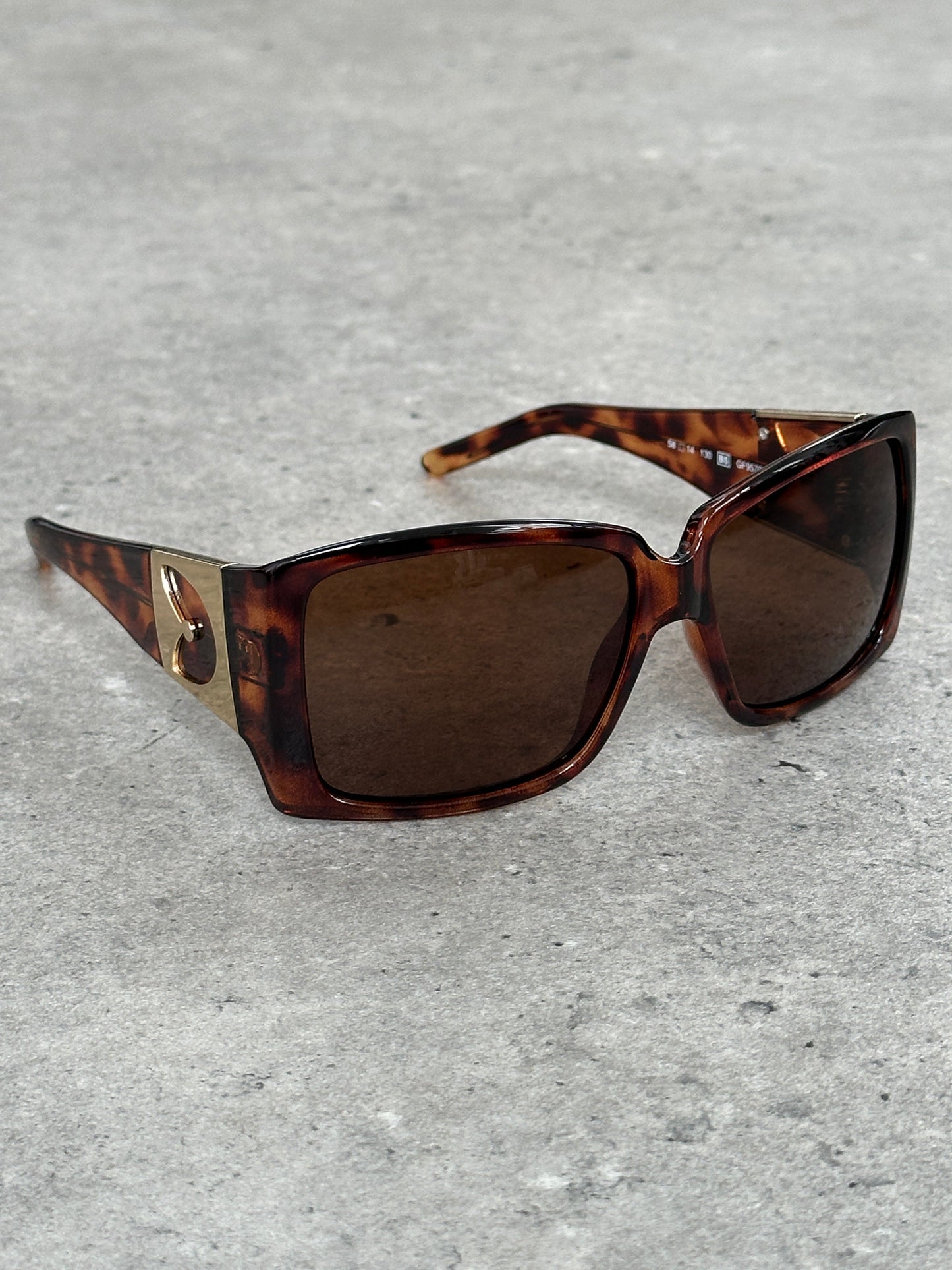 Gianfranco Ferre 1990s Oversized Square Logo Sunglasses