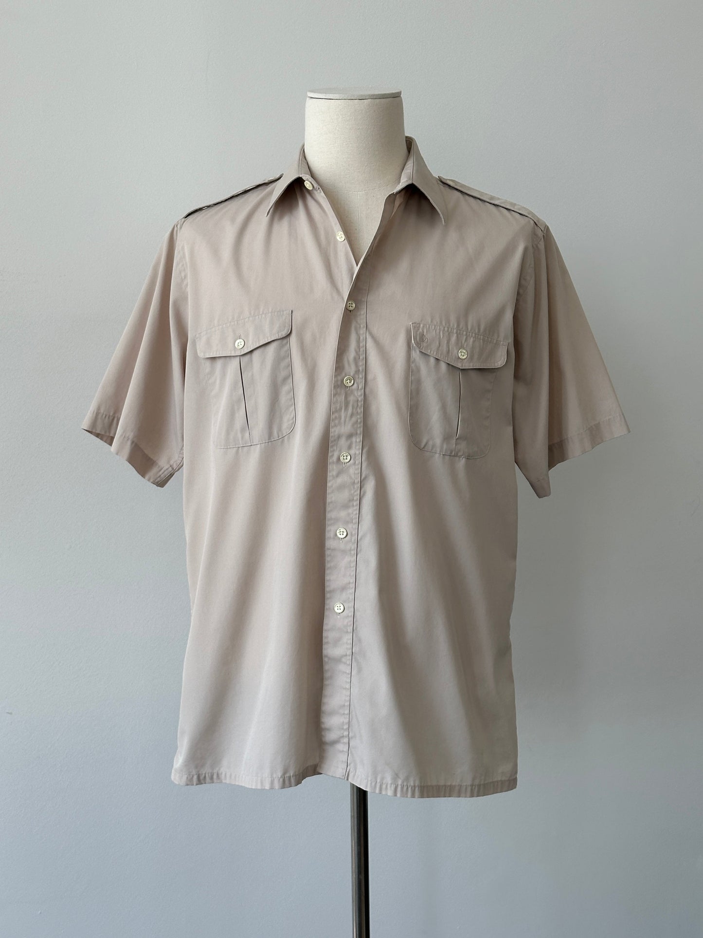 Christian Dior Monsieur 1990s Cotton Short Sleeve Shirt - L