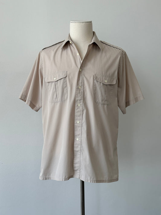 Christian Dior Monsieur 1990s Cotton Short Sleeve Shirt - L