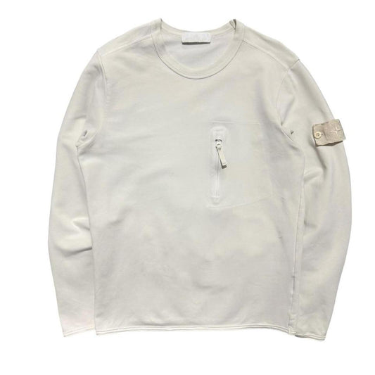Stone Island Ghost Pullover Jumper | Small, Off-White