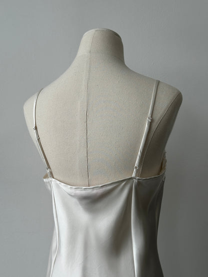 Victoria's Secret 2000s Satin Lace Mini Slip Dress - S
