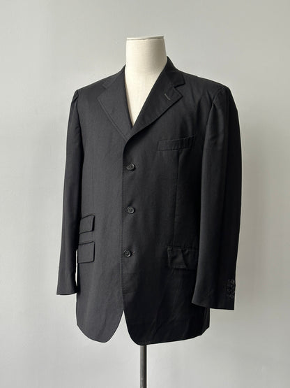 Loro Piana 1990s Pure Wool Single Breasted Jacket - 46R