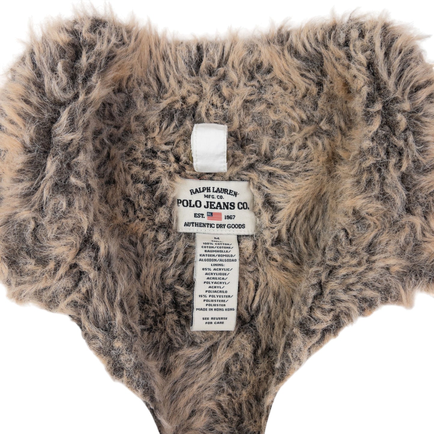 Vintage 2000s Ralph Lauren Multi Pocket Fur Lined Cargo Gilet Womens Size M | Medium, White