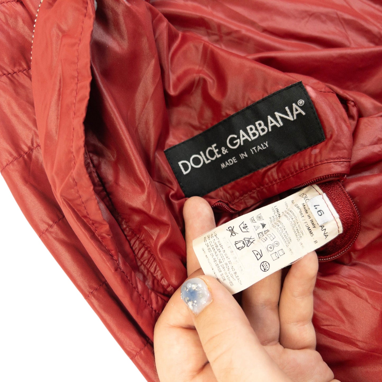 Vintage 2000s Dolce & Gabbana Zip Up Bomber Jacket Size S | Small, Black