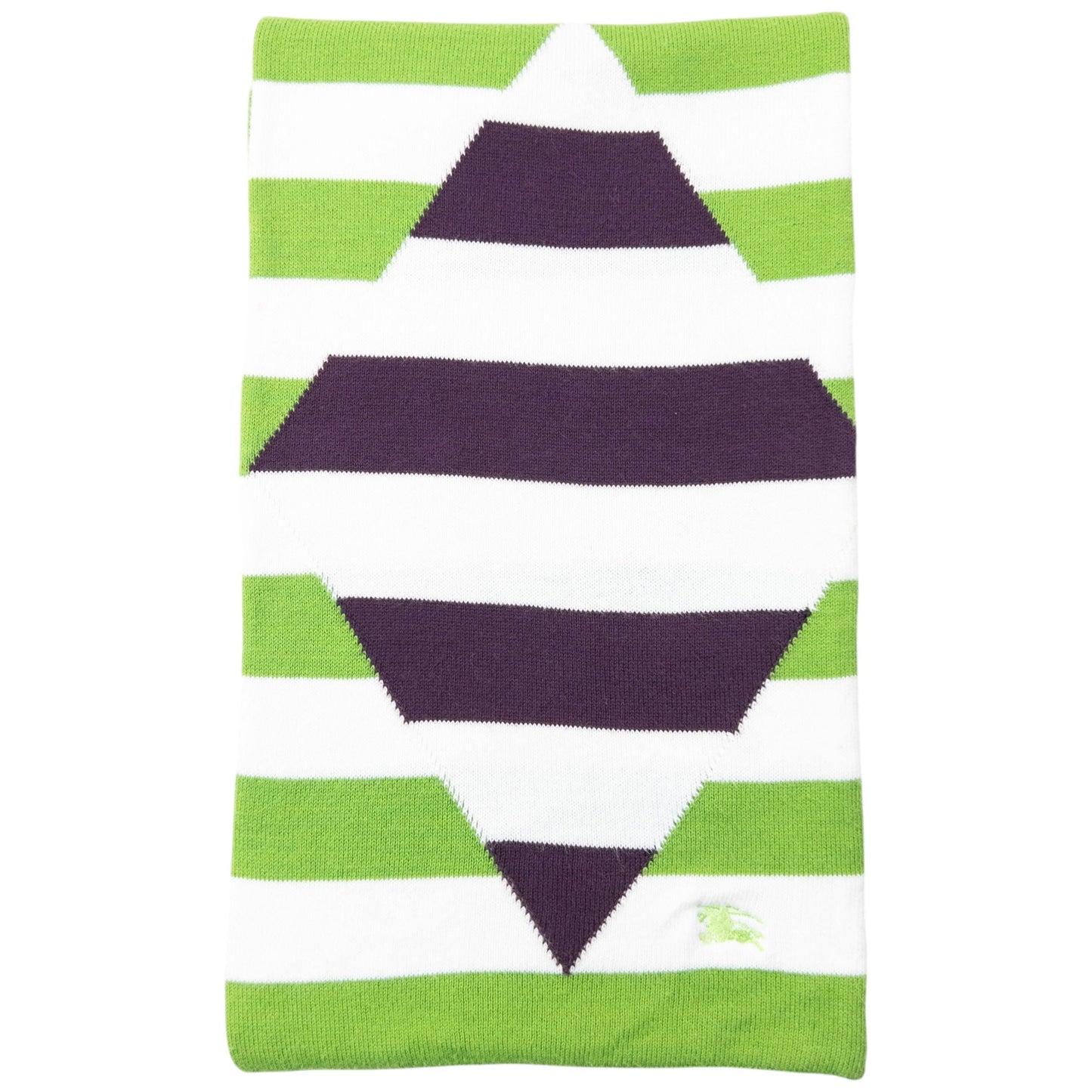 Vintage 2000s Burberry Striped Scarf | O/S, Green