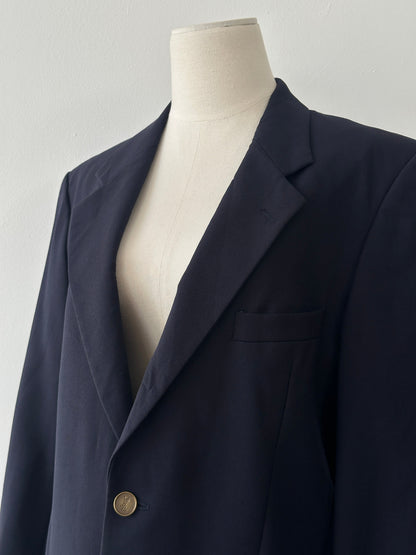 Yves Saint Laurent 1990s Pure Wool Bespoke Button Blazer - M