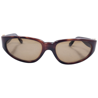 Vintage 90s Gianni Versace Tortoise Shell Sunglasses | O/S, Multicoloured