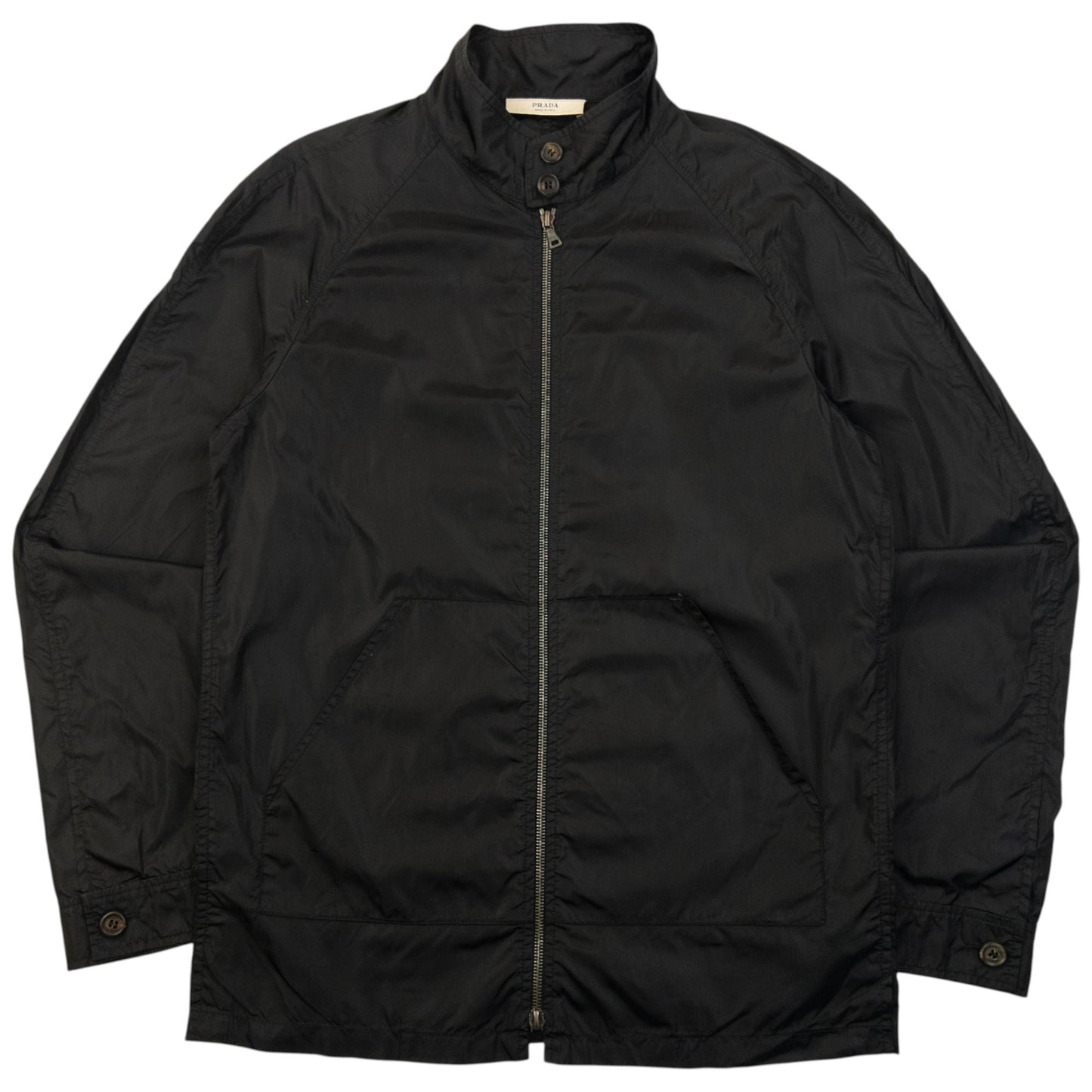 Vintage 2000s Prada Lightweight Zip Up Jacket Size S | Small, Black