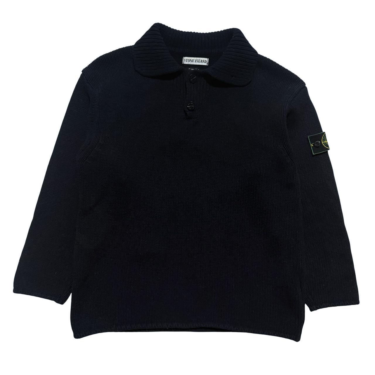 Stone Island A/W 1997 Navy Knit Pullover | Medium, Navy