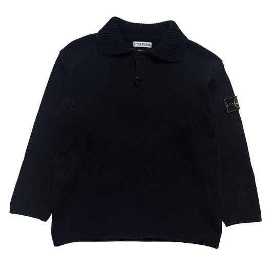 Stone Island A/W 1997 Navy Knit Pullover | Medium, Navy