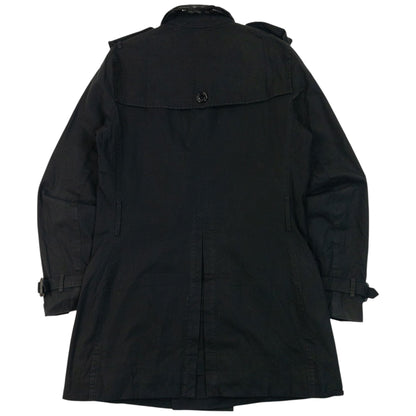 Vintage Burberry Nova Check Lined Trench Jacket Size S | Small, Black