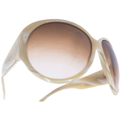 Vintage 2000s Gucci Oversized Diamanté Sunglasses | O/S, Beige