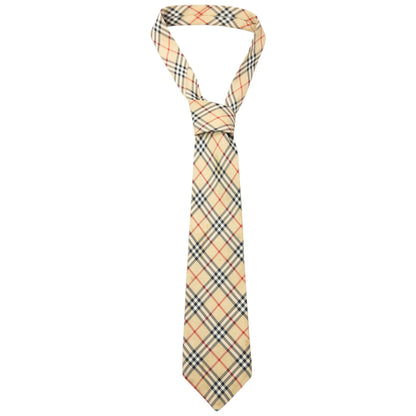 Vintage 2000s Burberry Nova Check Silk Tie | O/S, Beige