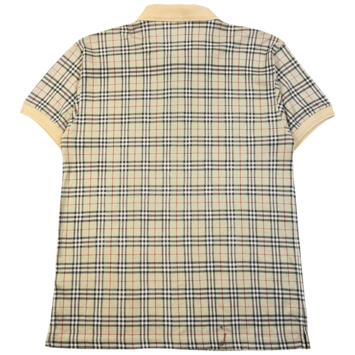 Vintage 90s Burberry Nova Check Polo Shirt Size M | Medium, Beige