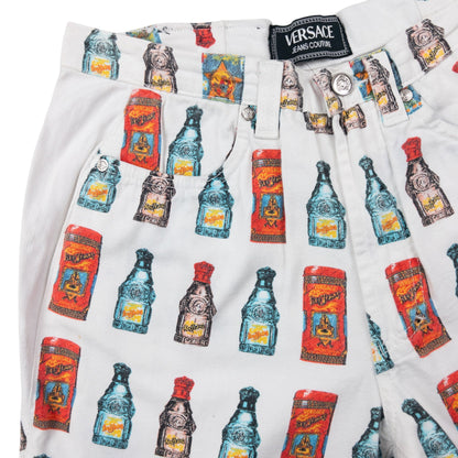 Vintage 90s Versace Jeans Couture Perfume Bottle Trousers Size W31