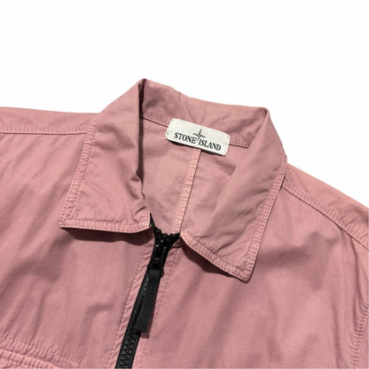 Stone Island Canvas Overshirt | Medium, Mauve