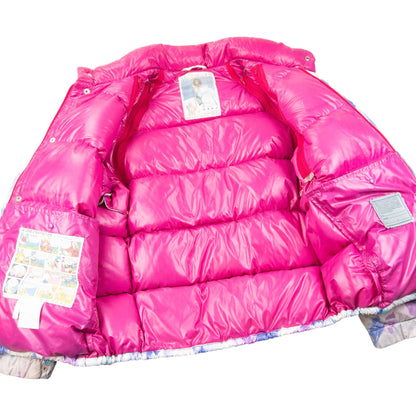 Vintage 80s Moncler Zip Off Sleeve Puffer Jacket Size XL | XL, Purple, Blue, White, Pink