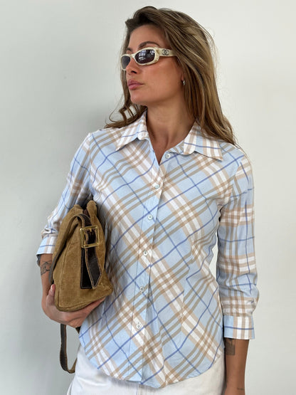 Burberry London 2000s Cotton Check Shirt - S