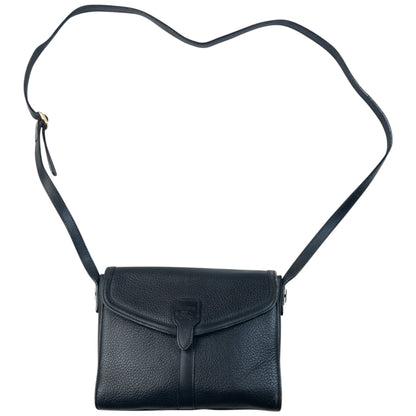 Vintage 90s Burberry Leather Crossbody Bag | O/S, Black