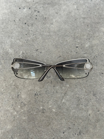 Versace 2000s Medusa Logo Rimless Sunglasses