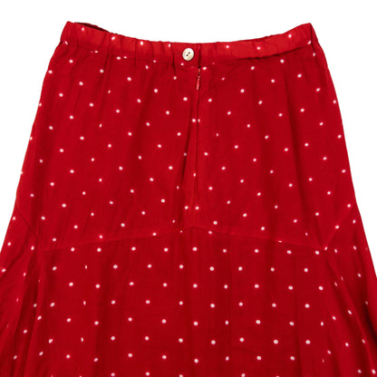 Vintage 2000s Issey Miyake Polka Dot Skirt Womens Size M | Medium, Red