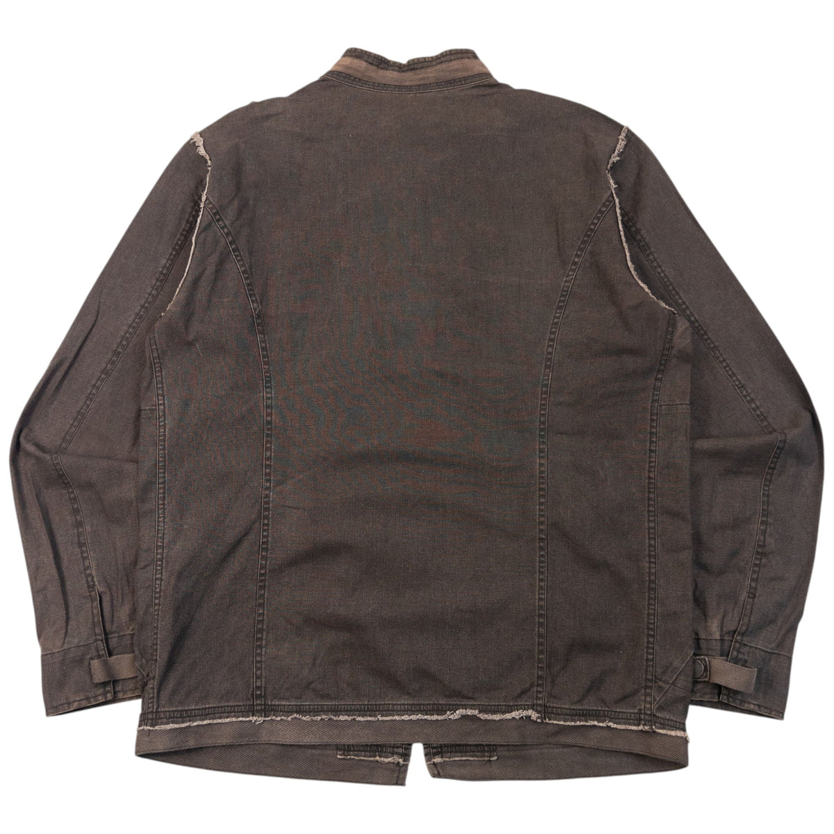Vintage 2000s Marithe + Francois Girbaud Zip Up Denim Jacket Size M | Medium, Brown