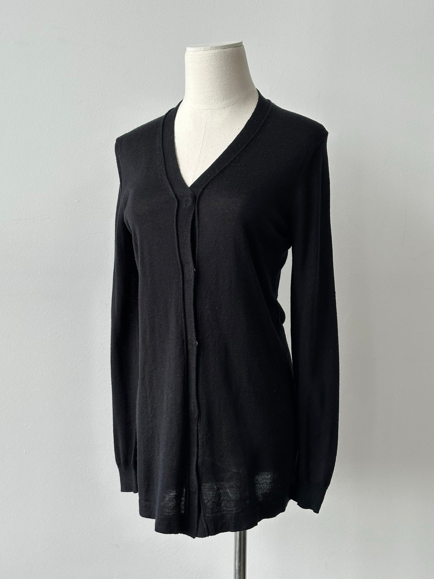 Burberry London 2000s Wool Silk Logo Cardigan - S