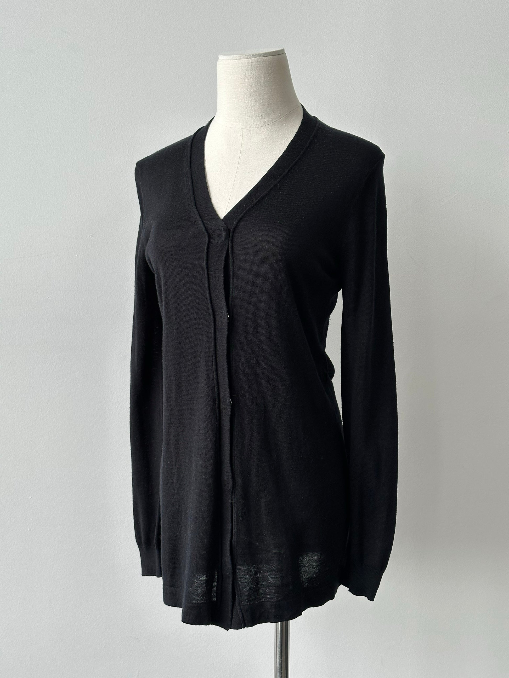 Burberry London 2000s Wool Silk Logo Cardigan - S