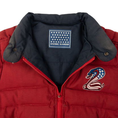 Vintage Hysteric Glamour Zip Up Puffer Jacket Womens Size S