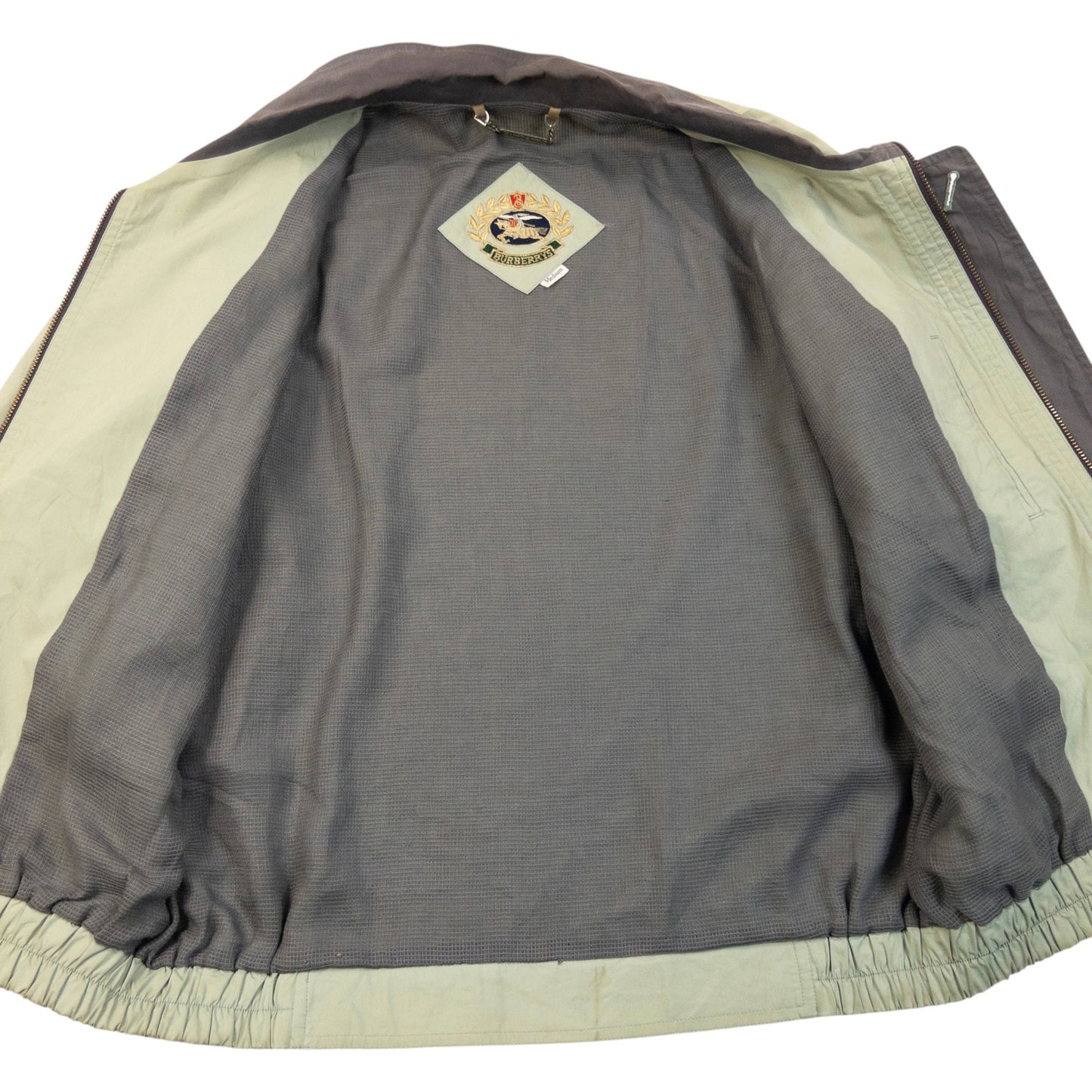 Vintage 90s Burberry Zip Up Jacket Size XS | XS, Green