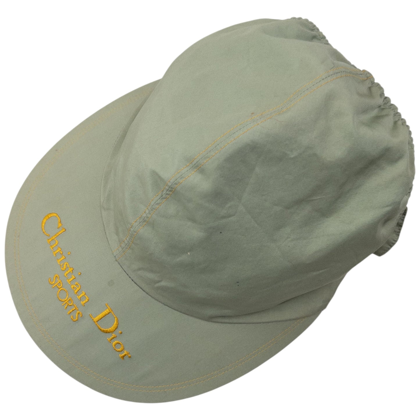 Vintage Dior Sports Embroidered Tie-Back Hat