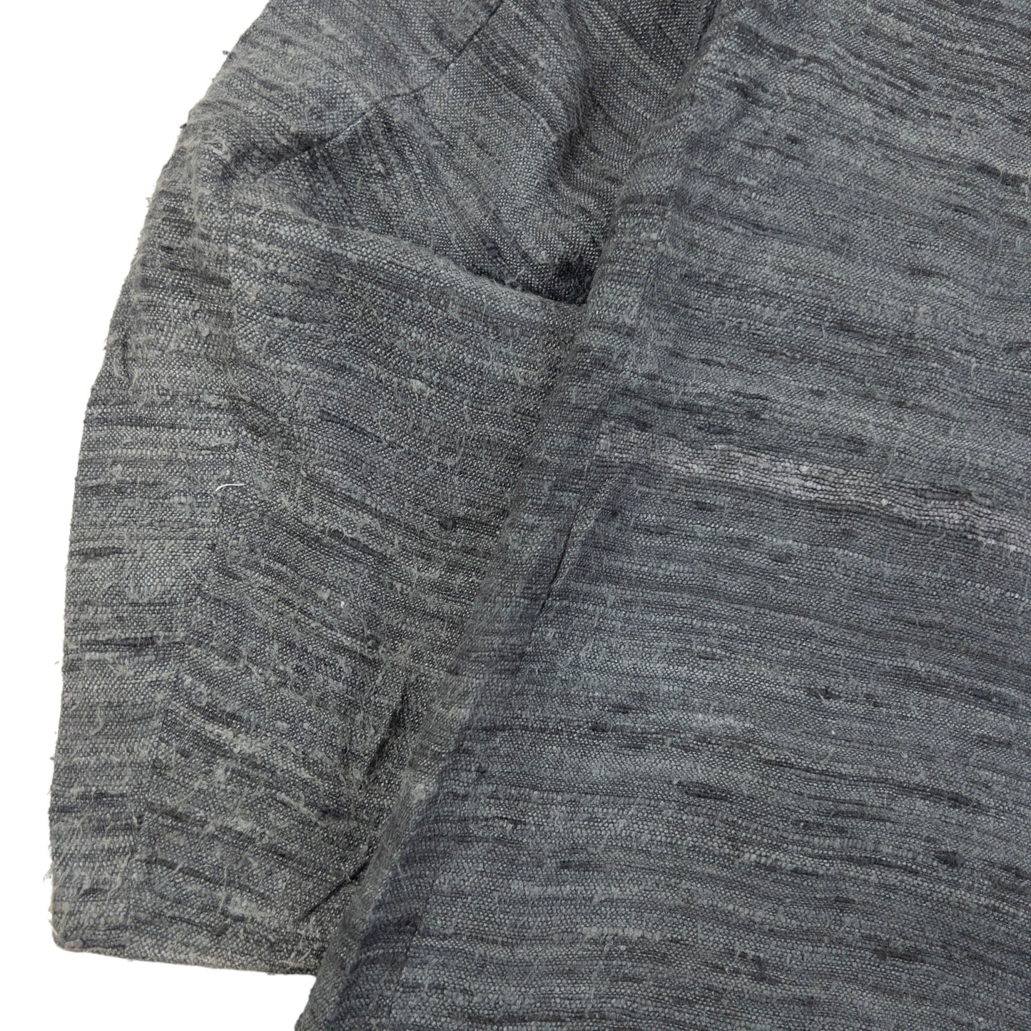 Vintage 2000s Issey Miyake Woven Blazer Jacket Size L | Large, Grey