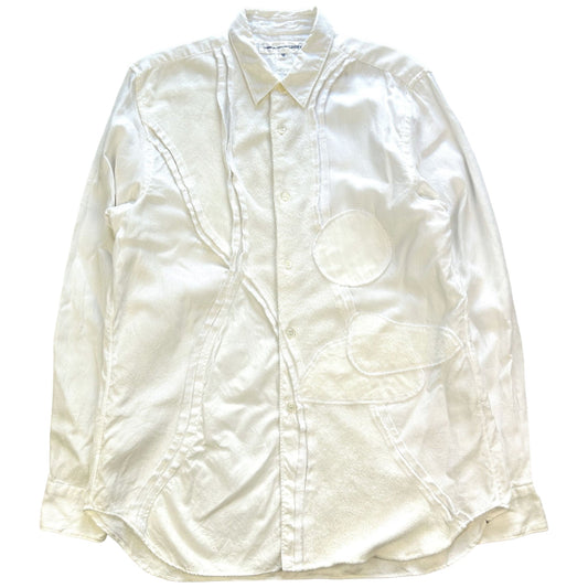 Vintage Comme Des Garcons SHIRT Button Up Patchwork Shirt Size M