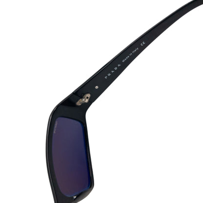 Vintage 2000s Prada Iridescent Lens Sunglasses | O/S, Black