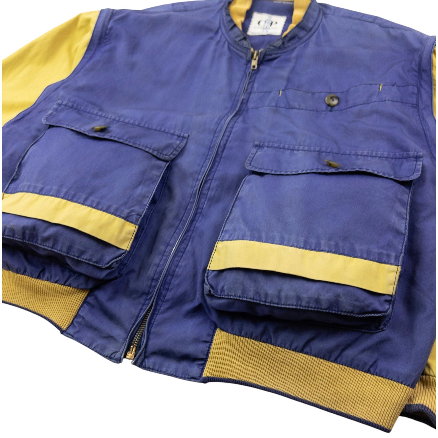 Vintage 80s CP Company Zip Off Sleeve Bomber Jacket Size M | Medium, Purple