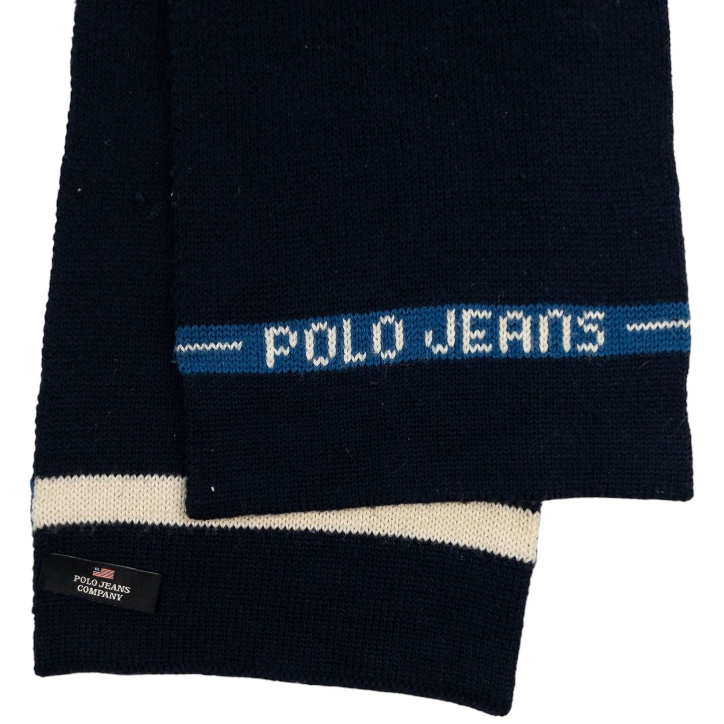 Vintage Ralph Lauren Polo Jeans Knit Scarf