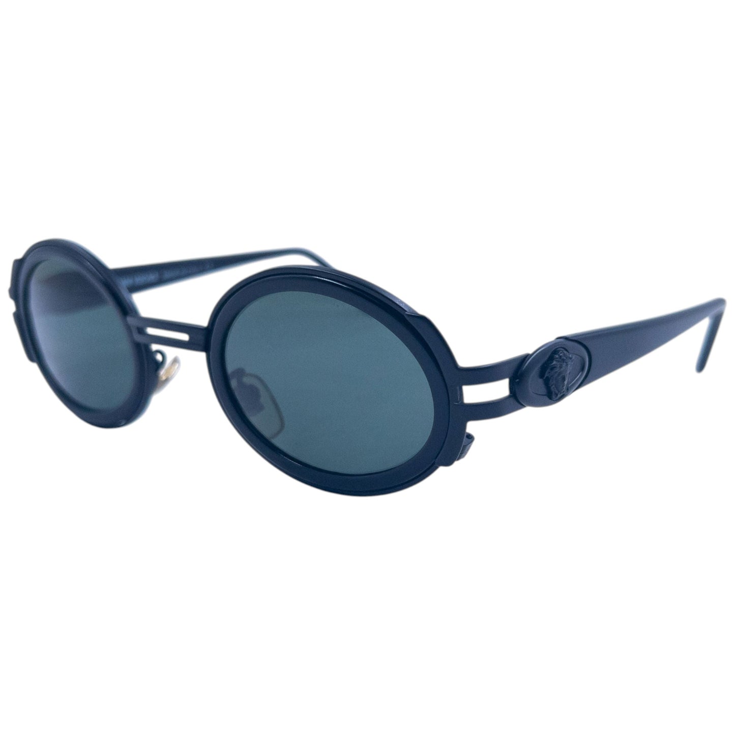Vintage 90s Gianni Versace Medusa Sunglasses | O/S, Black