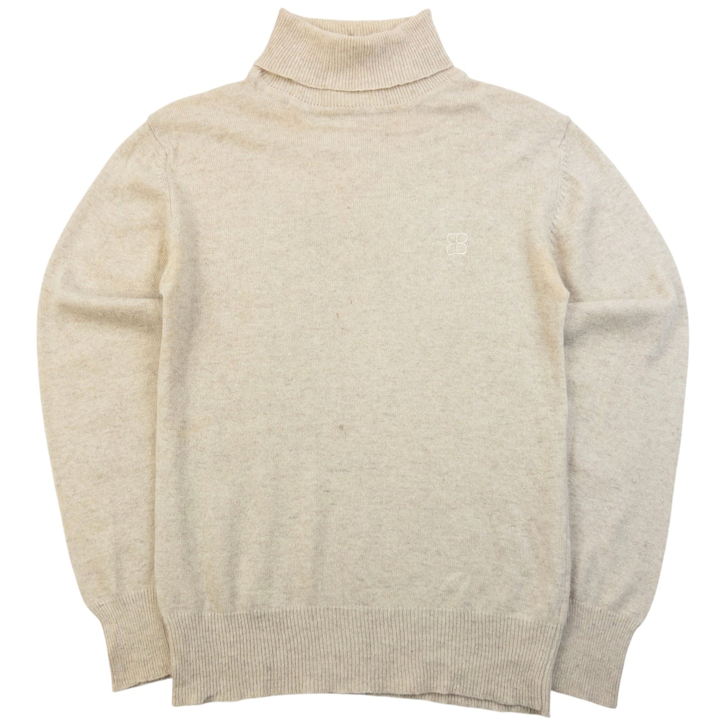 Vintage 90s Balenciaga Cashmere Turtleneck Jumper Womens Size S | Small, Cream