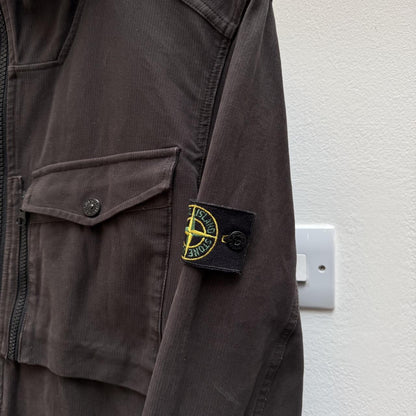 Stone Island Hooded Jacket (L) | Large, Brown