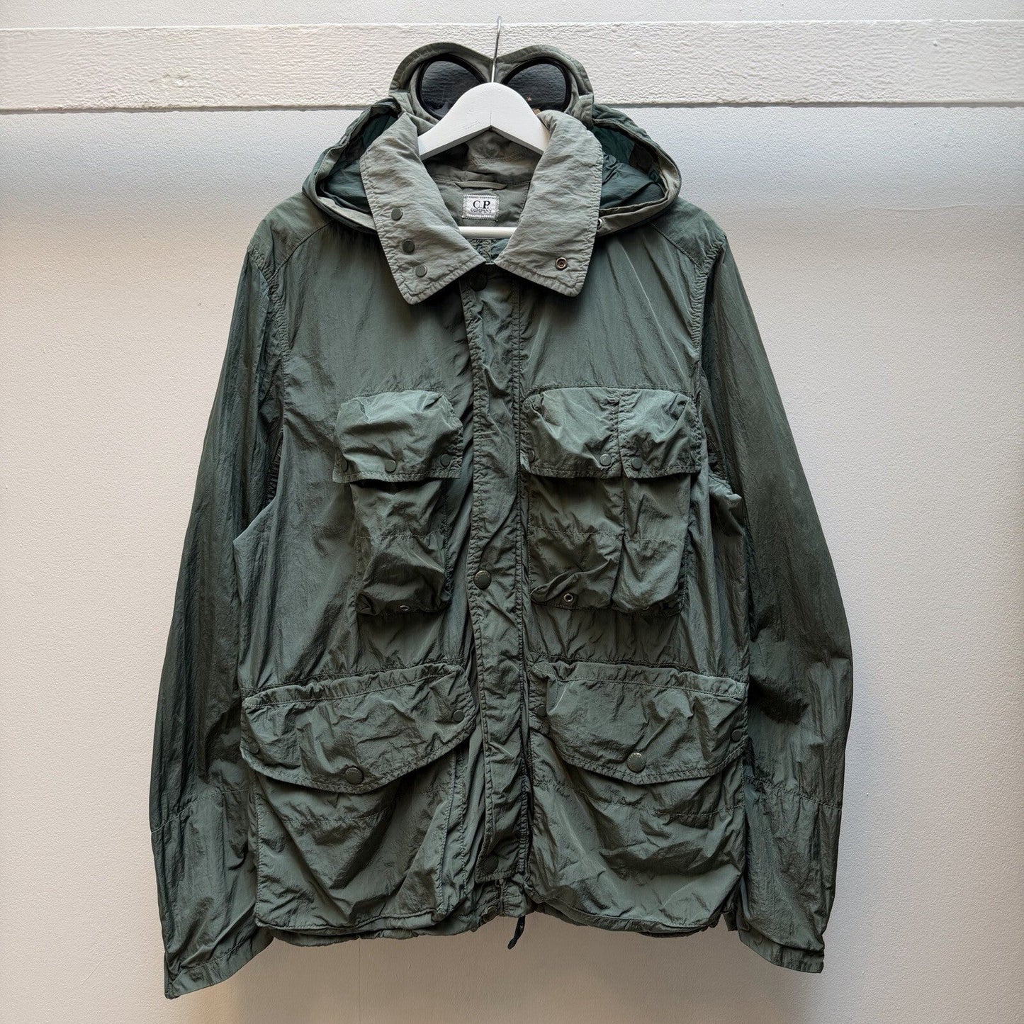 CP Company Multipocket Goggle Jacket (L) | Large, Green